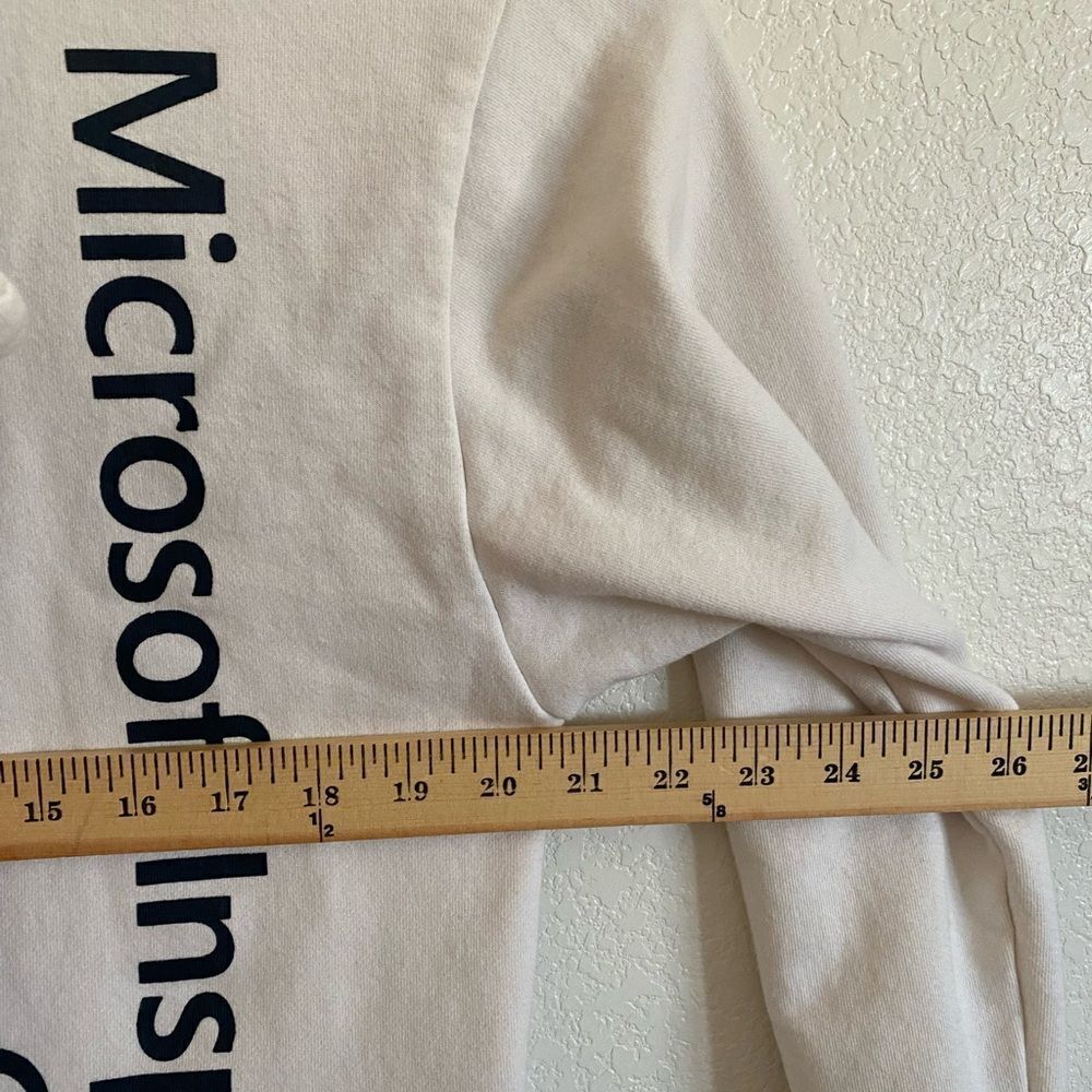MICROSOFT Yin Yang FullZip Navy/White Sweatshirt Hoodie Size M - Picture 10 of 10